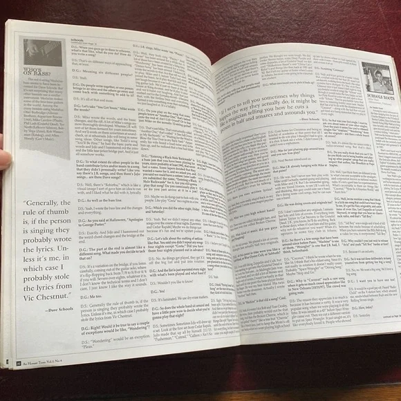 Widespread Panic David Schools Feature Honest Tune Magazine Volume 1 No 4 1997 - Picture 8 of 9